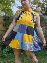 Load image into Gallery viewer, UPCYCLED: One of a Kind // EYE SEE YOU SCRAP DOLL DRESS