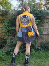 Load image into Gallery viewer, UPCYCLED: One of a Kind // EYE SEE YOU SCRAP DOLL DRESS