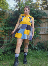 Load image into Gallery viewer, UPCYCLED: One of a Kind // EYE SEE YOU SCRAP DOLL DRESS